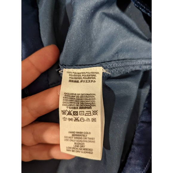 Elegant Blue Velvet Dress - Picture 5 of 6